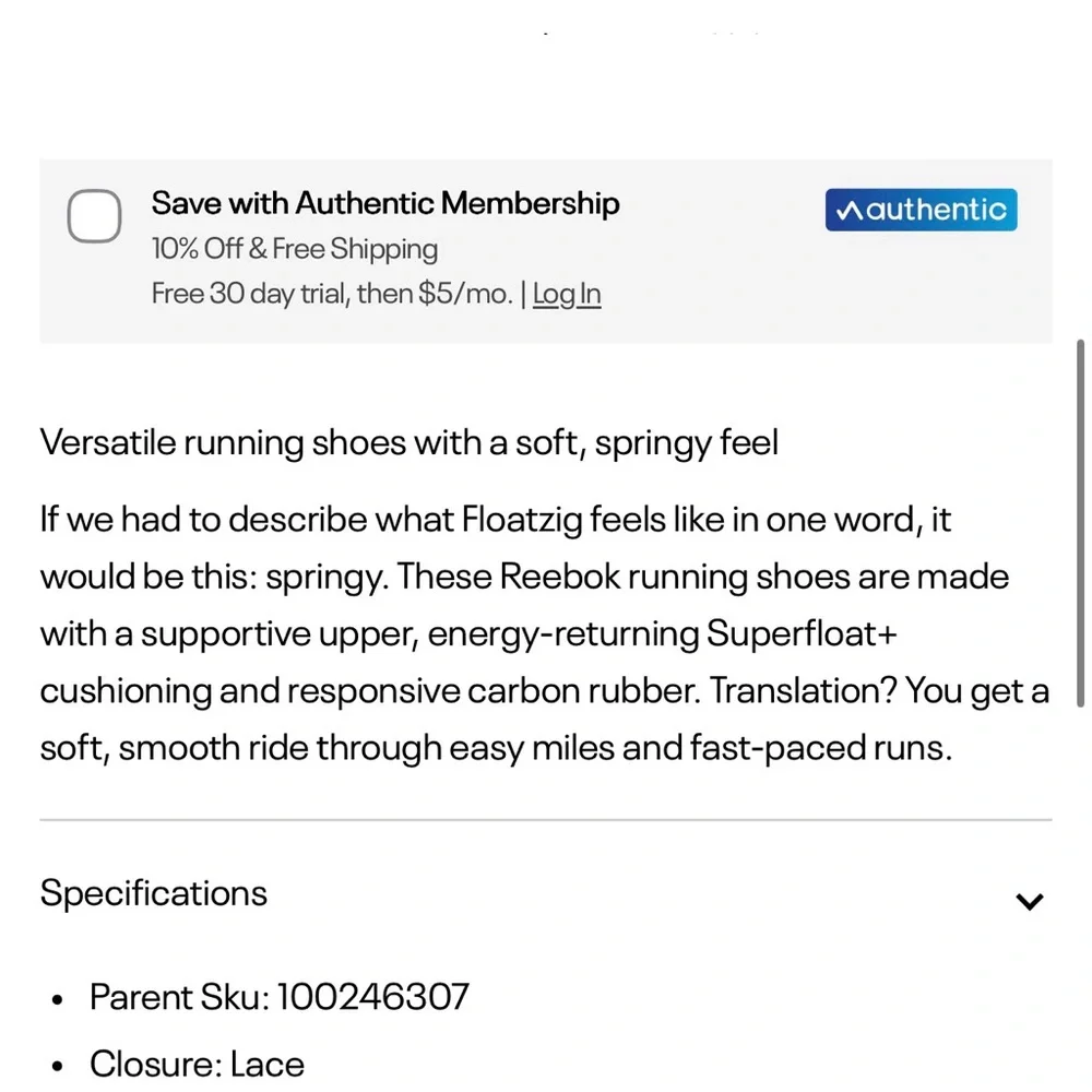 Reebok FloatZig 2 Running Shoes - Picture 3 of 6